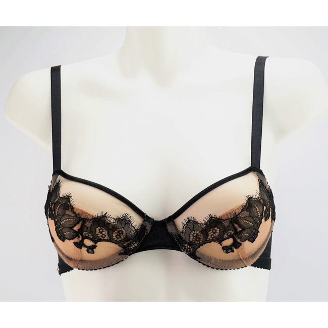 Bra - Amber Ona Wright With Lace Applique In Nude/Black
