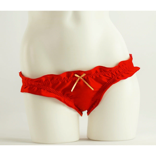 Panties - Bianca Carine Ruffled Bikini Panties In Mandarin