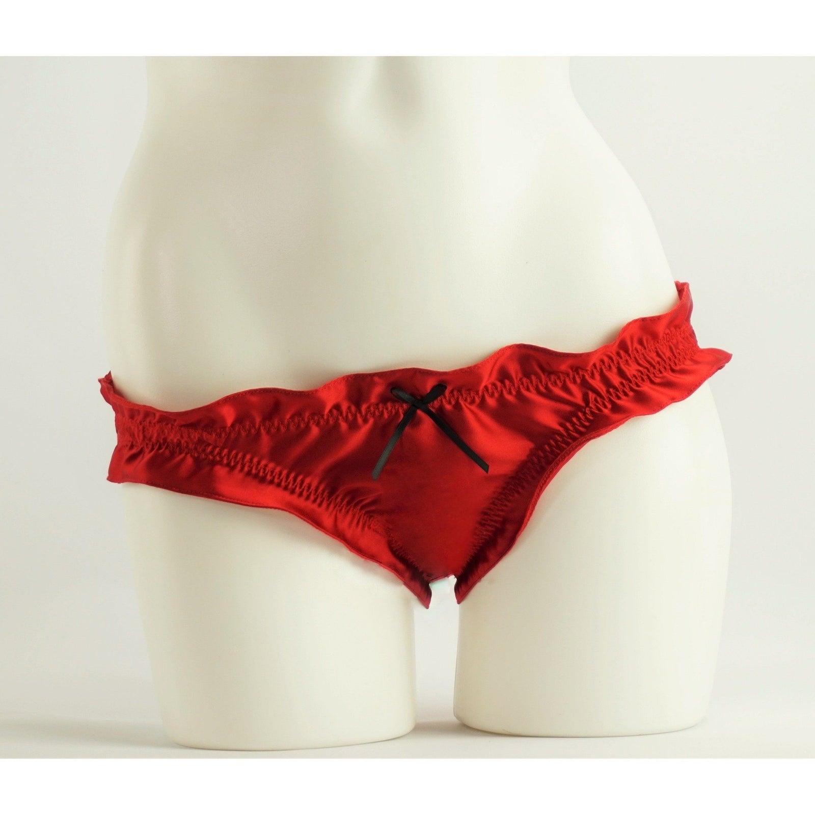 Panties - Bianca Carine Ruffled Bikini Panties In Red