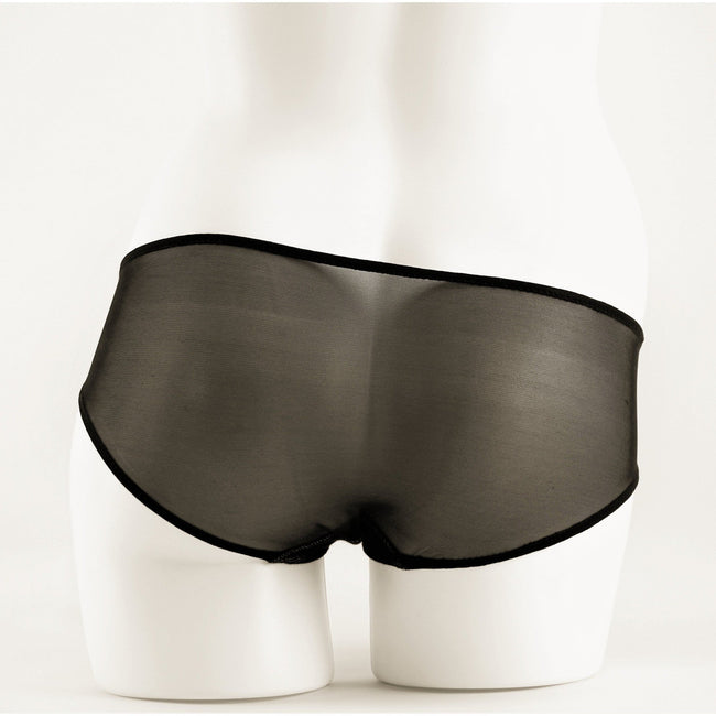 Panties - Meena Kay Panties With Lace Applique In Nude/Black